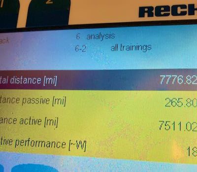 Well done Robert over 7000 miles cycled so far