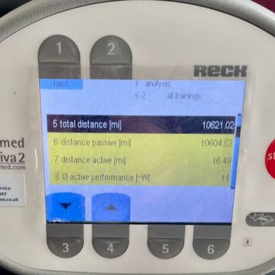 10,000 miles cycled with my MOTOmed